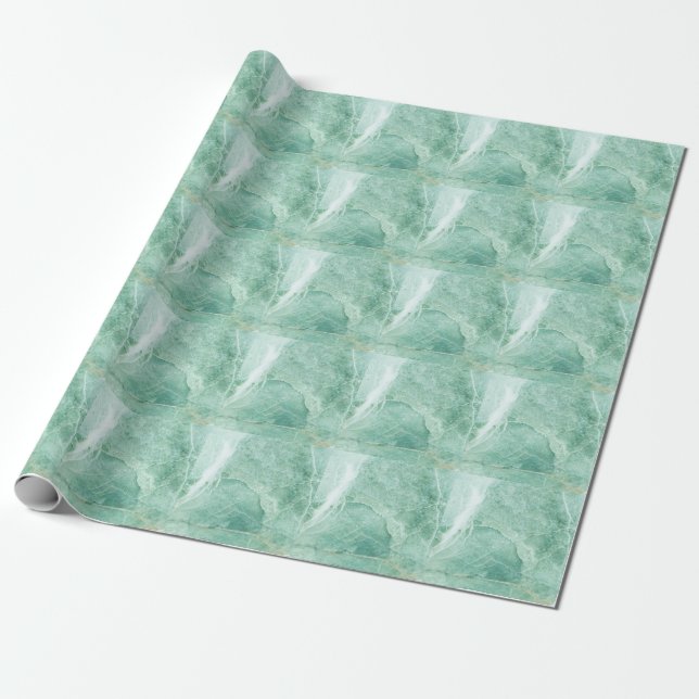 Marble stone pattern, green texture. wrapping paper (Unrolled)
