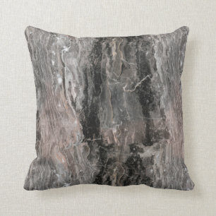 Marble Stone Pattern In Grey Tones Cushion