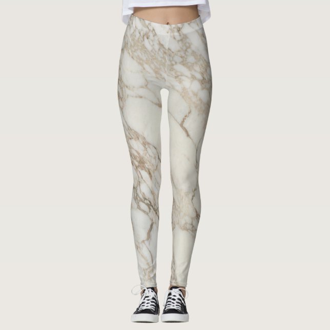 Marble Stone Pattern Leggings (Front)