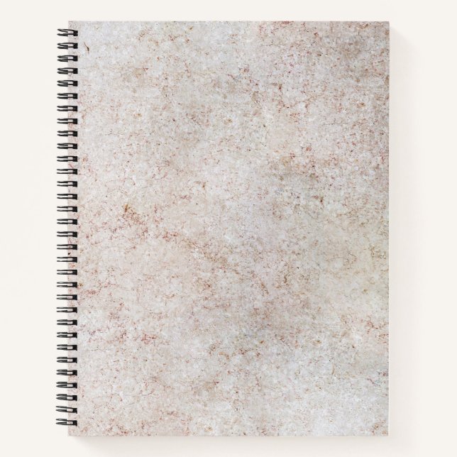 Marble Stone Pattern Spiral Notebook (Front)