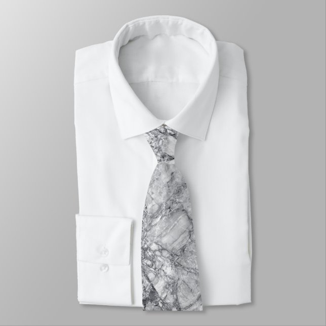 Marble Stone Pattern Tie (Tied)