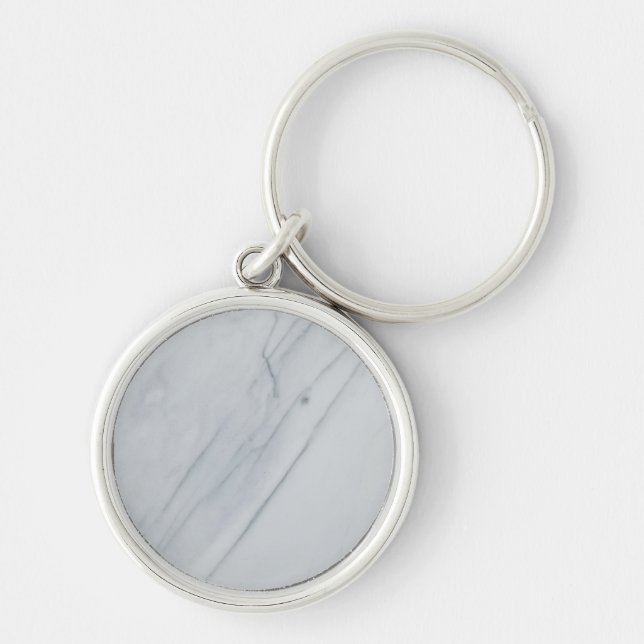Marble Stone Premium Round Keychain (Front)