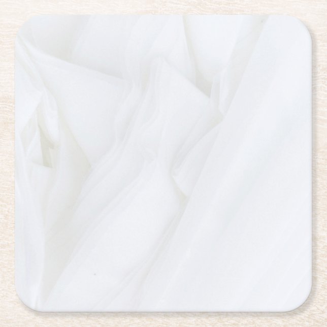 Marble Stone Square Paper Coaster (Front)