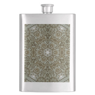 Marble Stone Texture Print Minimalist Aesthetic Hip Flask