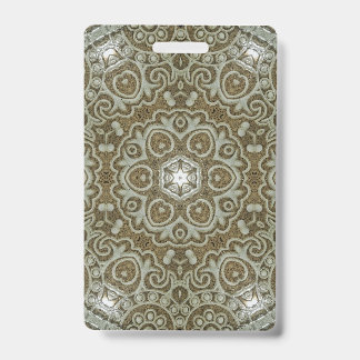 Marble Stone Texture Print Minimalist Aesthetic ID Badge