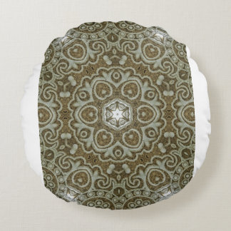Marble Stone Texture Print Minimalist Aesthetic Round Cushion