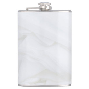 Marble Stone Vinyl Wrapped Flask, 8 oz. Hip Flask