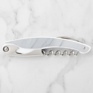 Marble Stone White Corkscrew Bottle Opener