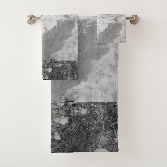 Marble Stripe Glam #1 #marble #texture #decor #art Bath Towel Set (Insitu)