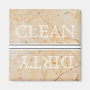 Marble Style Dishwasher Magnet Clean & Dirty