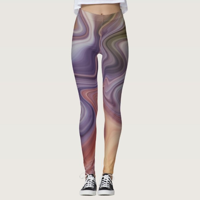 Marble Style Flow Leggings (Front)