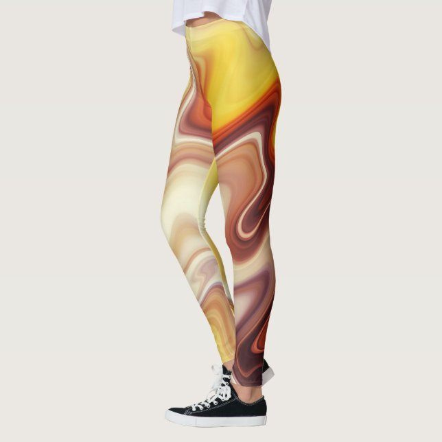 Marble Style Flow Leggings (Left)