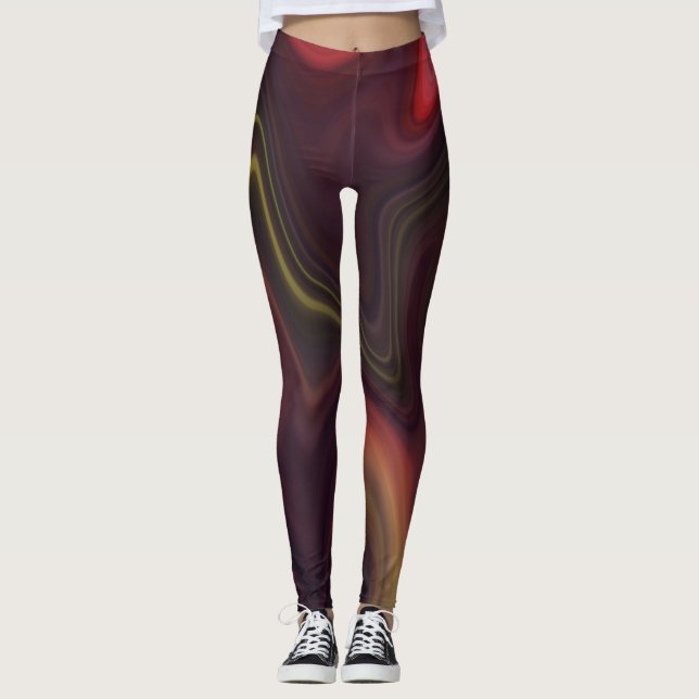 Marble Style Flow Leggings (Front)