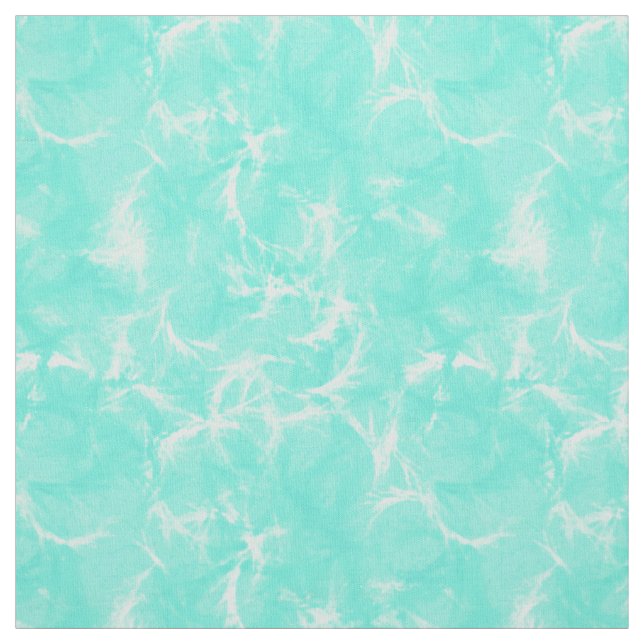 Marble swirl print - aqua / robin's egg blue fabric (Swatch)