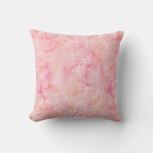 Marble swirl print - coral pink cushion
