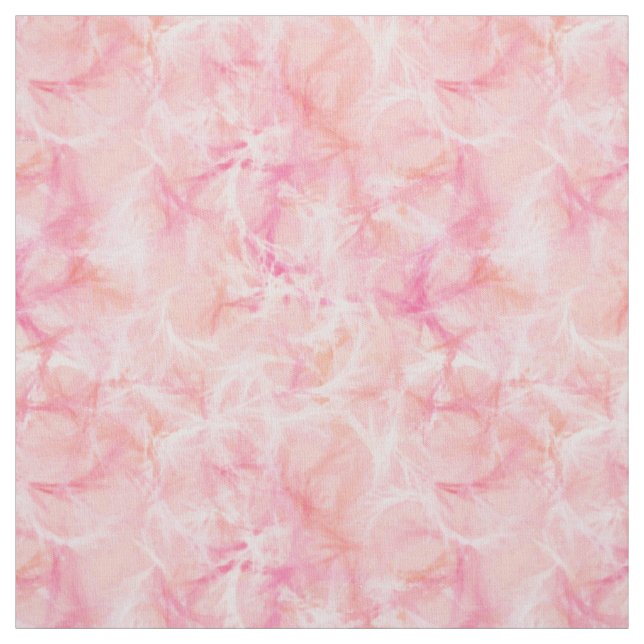 Marble swirl print - coral pink fabric (Swatch)