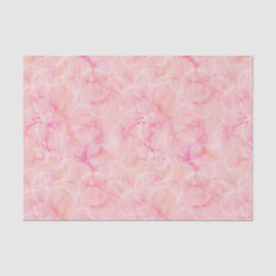 Marble swirl print, coral pink tissue paper