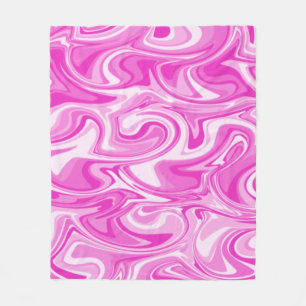 Marble Swirl Texture - Pink Tones  Coffee Mug Fleece Blanket