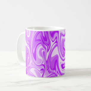 Marble Swirl Texture - Purple Tones Coffee Mug