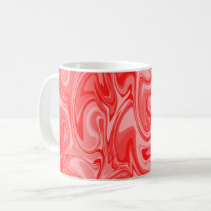 Marble Swirl Texture - Red Tones  Coffee Mug