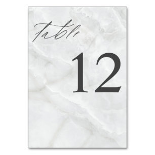 Marble Table Number
