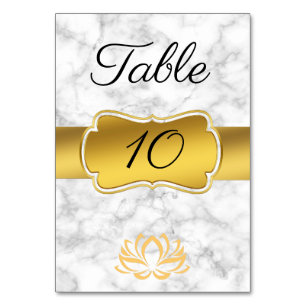 Marble Table Number