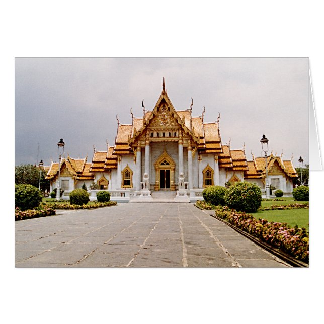 Marble Temple of Gold over Khmer Lion Card (Front Horizontal)