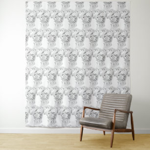 Marble Tendrils on Tapestry