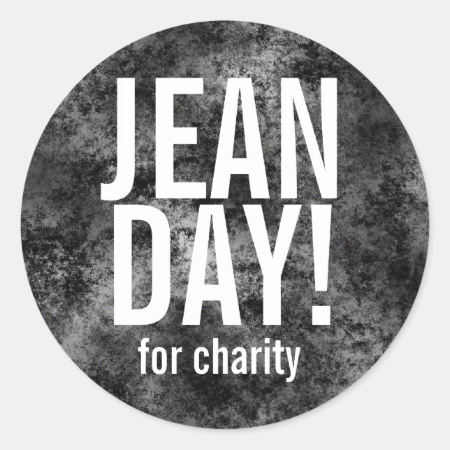 Marble Texture Background Jean Day Stickers (Front)