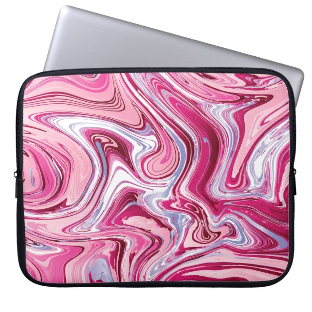 Marble texture background. Liquid marble texture a Laptop Sleeve (Front)