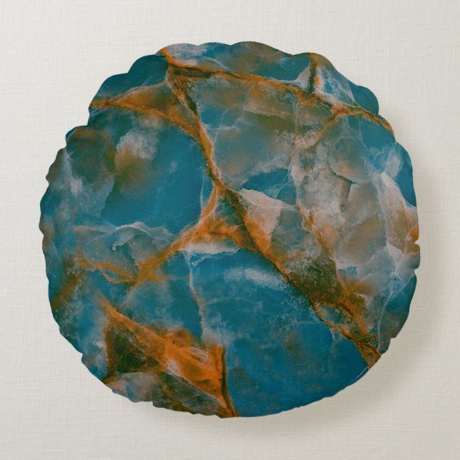 marble texture background, natural breccia marbel  round cushion (Front)
