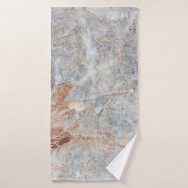 marble texture background pattern with high resolu bath towel (Bath Towel)