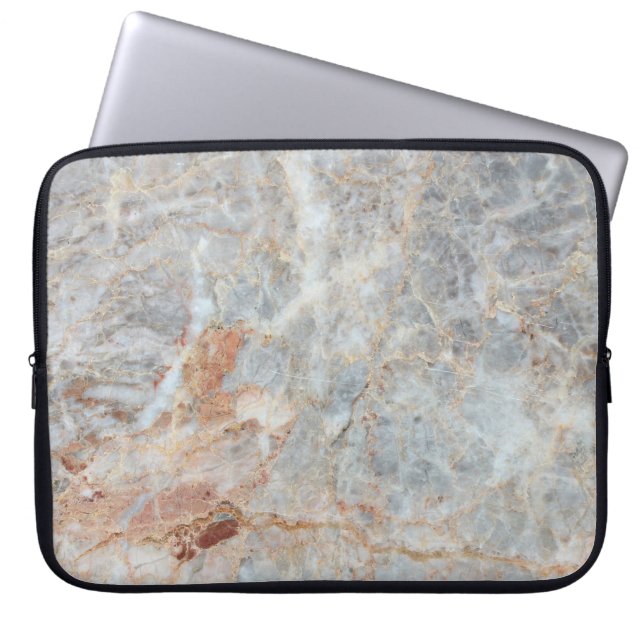 marble texture background pattern with high resolu laptop sleeve (Front)