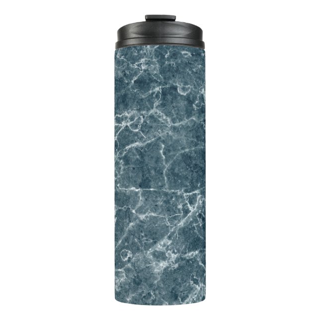 Marble texture background stone thermal tumbler (Front)