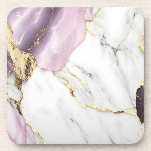 Marble texture background with a luxurious coaster
