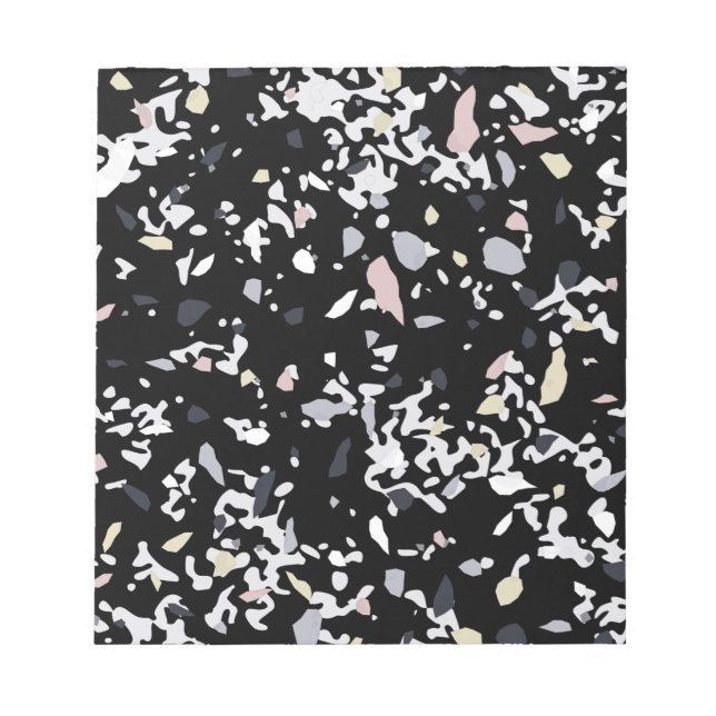 Marble Texture Black     Notepad (Front)