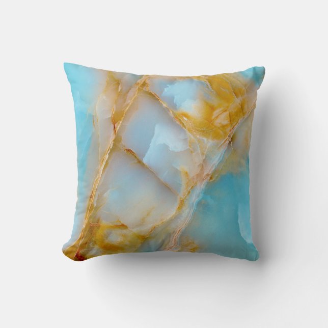 Marble texture, colourful onyx interior. cushion (Front)