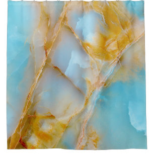 Marble texture, colourful onyx interior. shower curtain