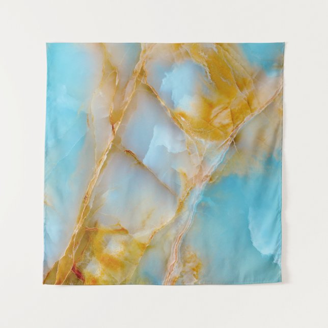 Marble texture, colourful onyx interior. tapestry (Front)