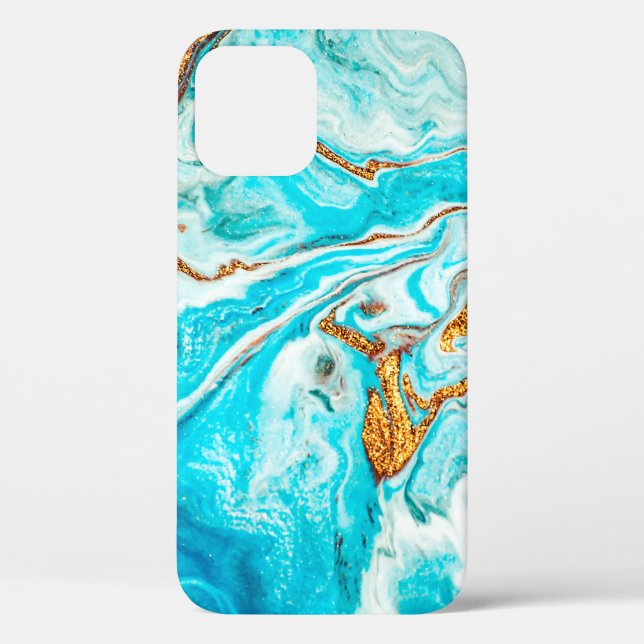 Marble texture. Eastern technique. Contemporary ar Case-Mate iPhone Case (Back)