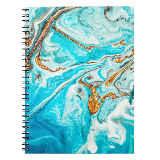 Marble texture. Eastern technique. Contemporary ar Notebook (Front)