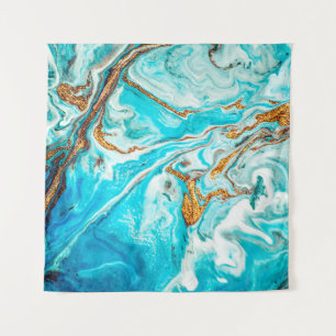 Marble texture. Eastern technique. Contemporary ar Tapestry