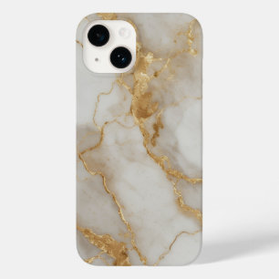 Marble Texture – Elegant Gold Vein Design Case-Mate iPhone 14 Case