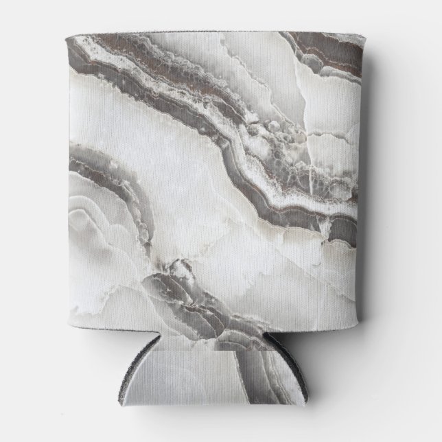Marble Texture, High-Resolution Italian Slab. Can Cooler (Front)