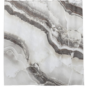 Marble Texture, High-Resolution Italian Slab. Shower Curtain