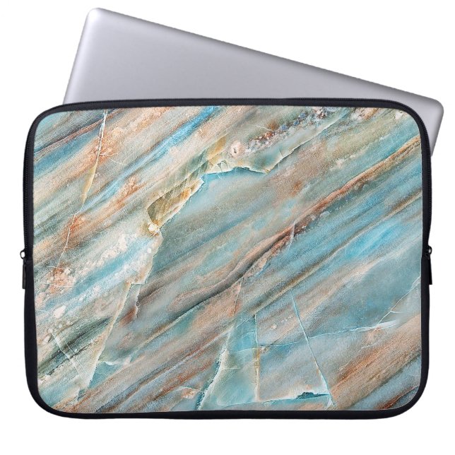Marble texture: high-resolution print design laptop sleeve (Front)