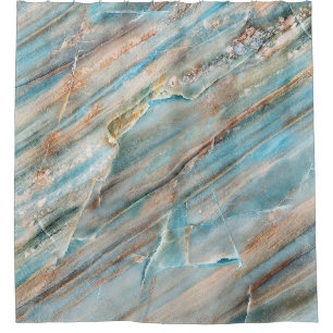 Marble texture: high-resolution print design shower curtain