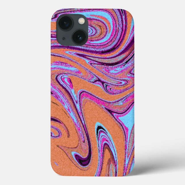 Marble Texture Pattern Colourful Cute Case-Mate iPhone Case (Back)
