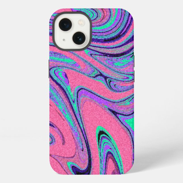 Marble Texture Pattern Cute iPhone Case (Back)