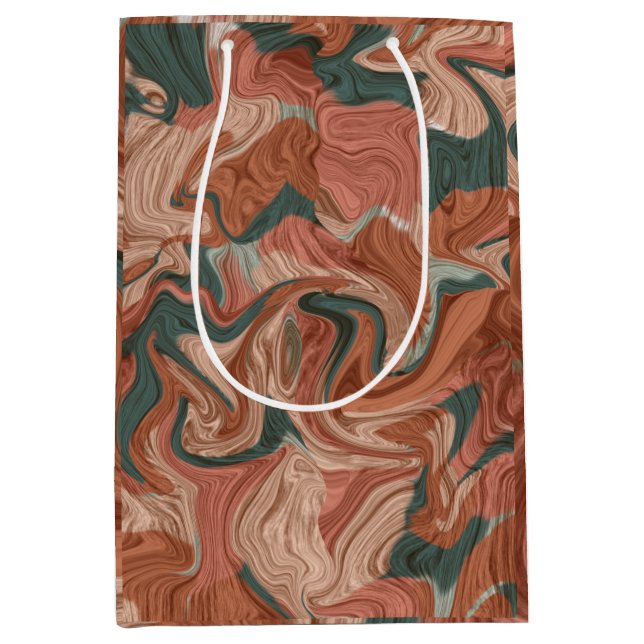 Marble Texture Pattern       Medium Gift Bag (Front)